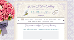 Desktop Screenshot of ilovetodoweddings.com