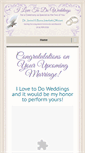 Mobile Screenshot of ilovetodoweddings.com